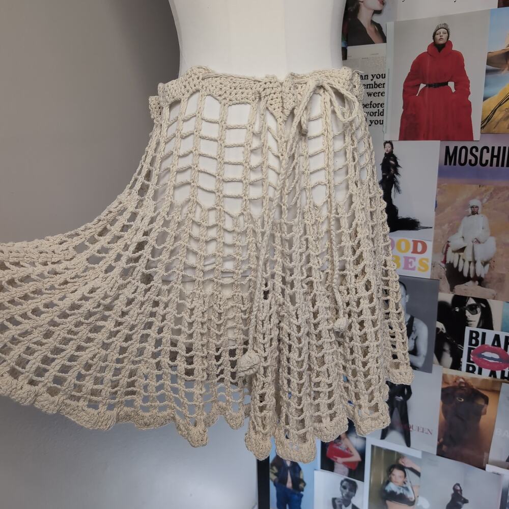 Open Crochet Midi Skirt - Picture 2 of 6